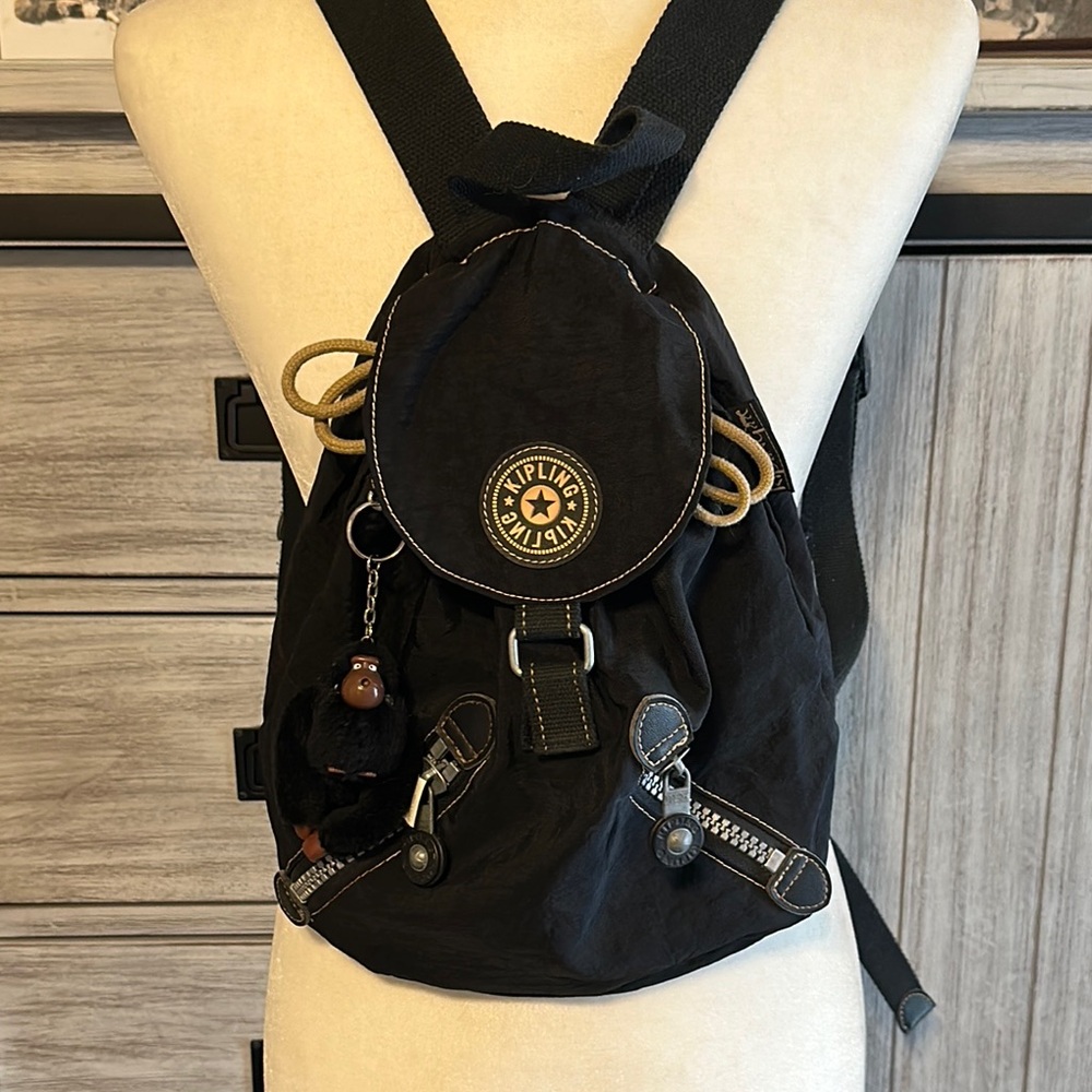 Vintage (90”s) Kipling Black Backpack